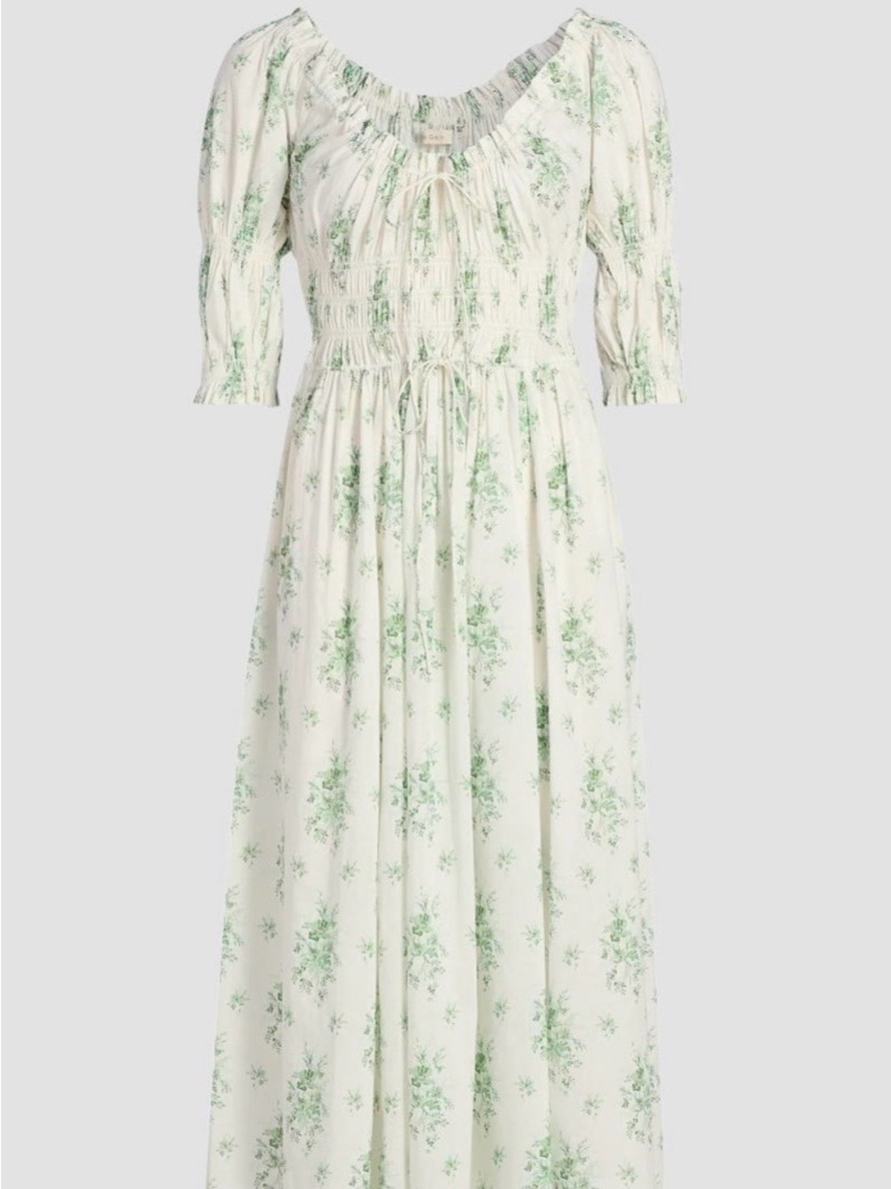 Only worn once DOEN Ischia Botanical Midi-Dress Floral Midi Dress Size Small!